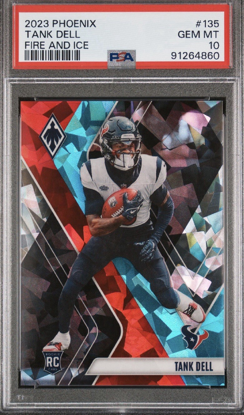 2023 Panini Phoenix Football Tank Dell Fire And Ice #135 39/50 PSA 10!!