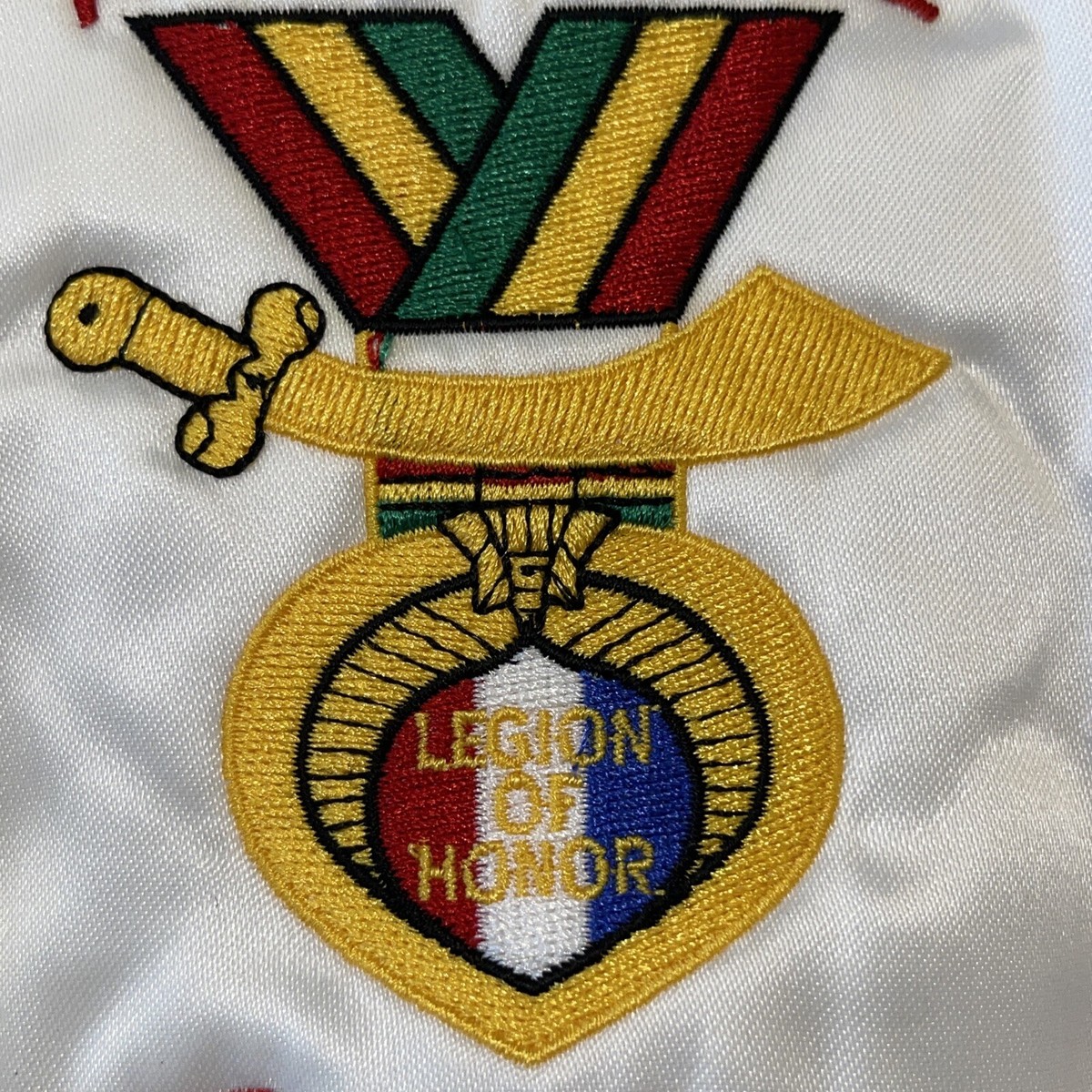 WESTARK Shriners Satin Jacket Embroidered AFIFI CMDR 1997 LEGION OF HONOR TACOMA View 6