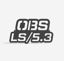 Obs Ls5.3 Bolt On Badge Emblems Logo Bolt On Ls Swap Steel Lsx
