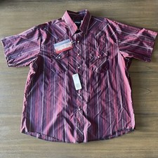 Wrangler Pearl Snap Western Shirt VINTAGE XXL Short Sleeve NWT