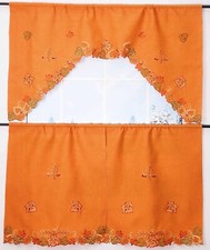 Fall Kitchen Curtains 3 Piece Kitchen Thanksgiving Window Curtains And Valance S