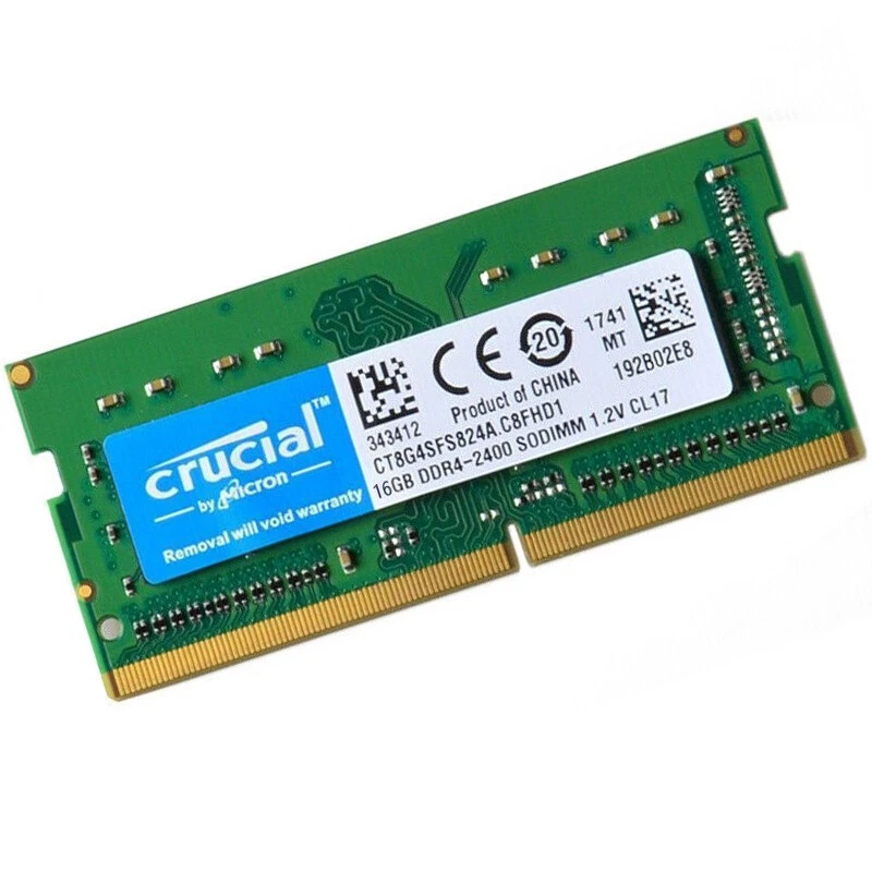 Crucial DDR4 32GB KIT 2 x 16GB 2400 MHz PC4-19200 SODIMM 260-Pin Laptop Memory - Image 3 of 4
