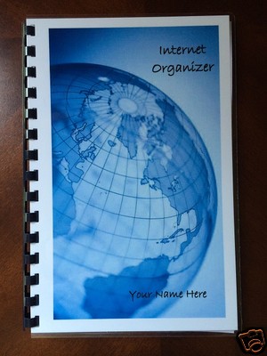 PASSWORD ORGANIZER Website Address Book Personalized Free -World