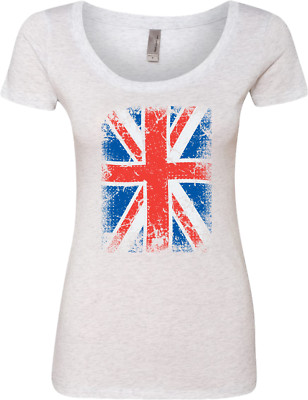 Buy Cool Shirts Ladies Union Jack T-shirt Flag Scoop Neck