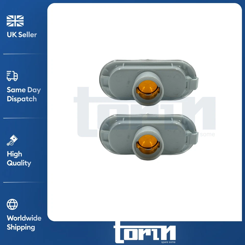 2x Repetidores de luces indicadoras laterales izquierda y derecha para Seat Ibiza León 6L0949117A Foto 2 de 4