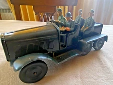 Hausser Elastolin Lineol JNF Horch Kübelwagen First Version Rare with 4 Soldiers