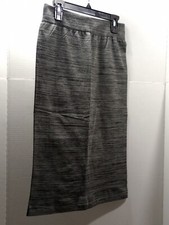 NWT Coco Limon Skirt Size L/XL Grey Stretch Knee Length Soft