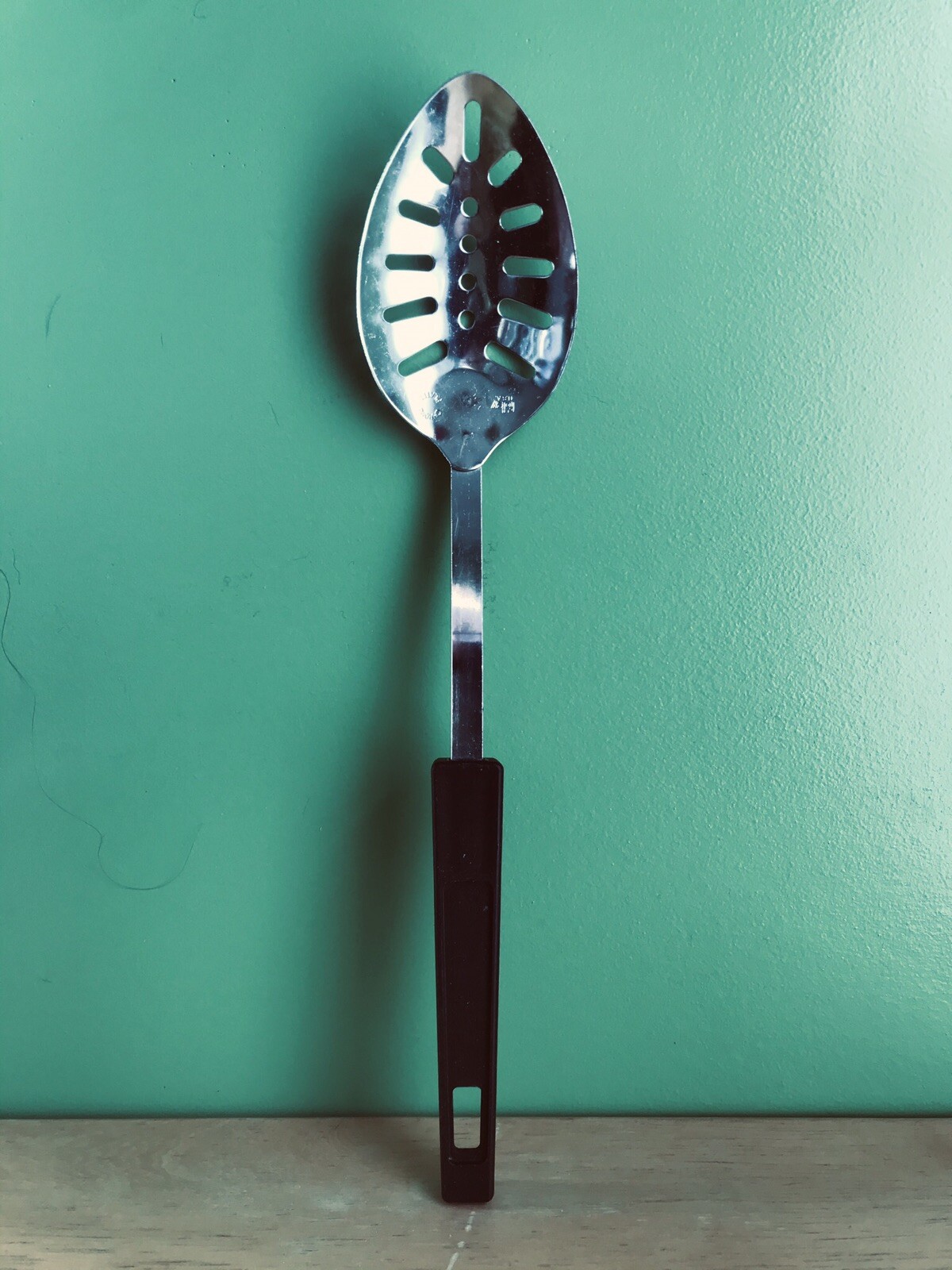 Vintage Foley Slotted Spoon Large 13 Stainless Steel Chrome Plated