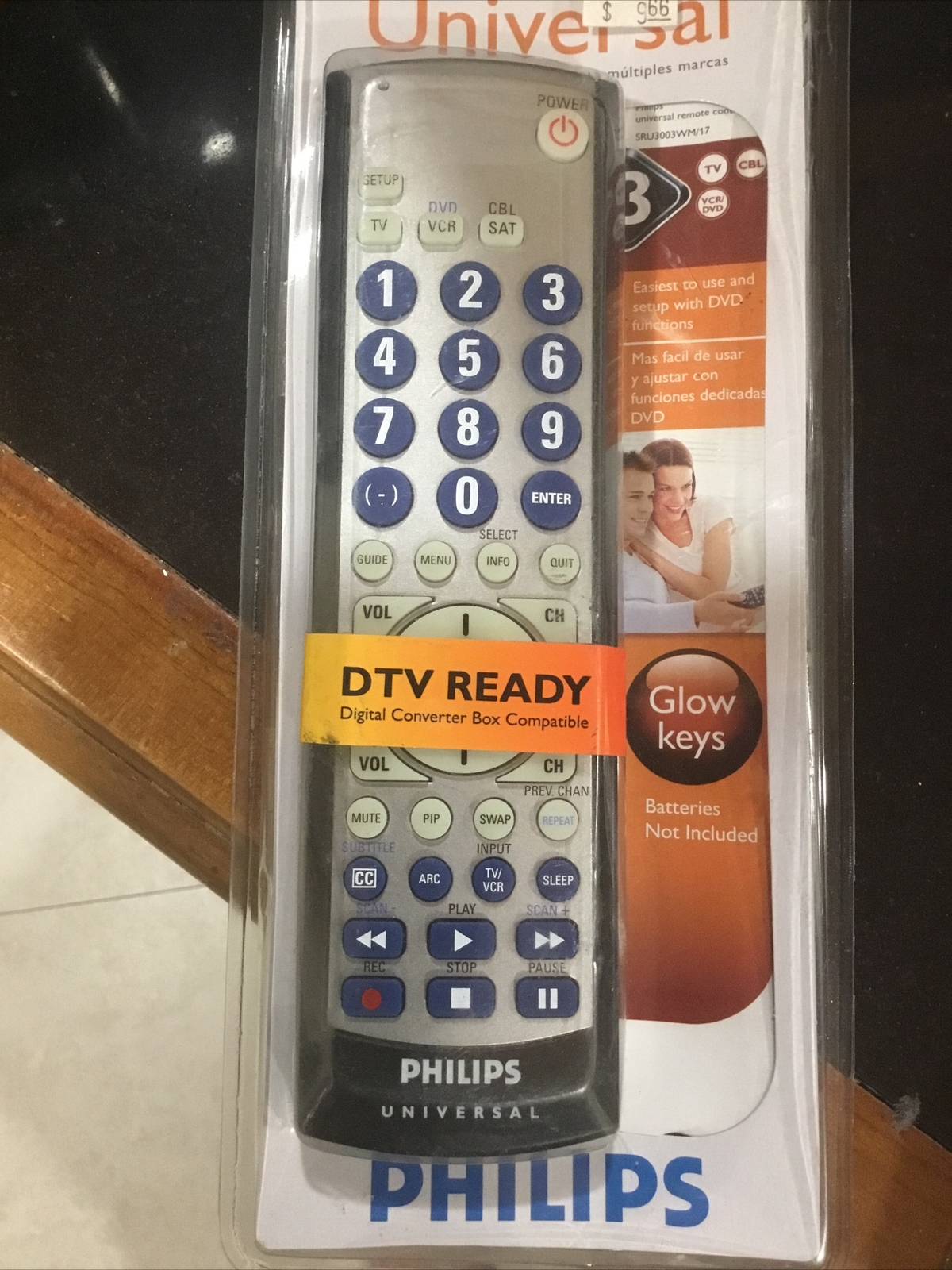 PHILIPS SRU3003WM/17 CL043 UNIVERSAL REMOTE CONTROL