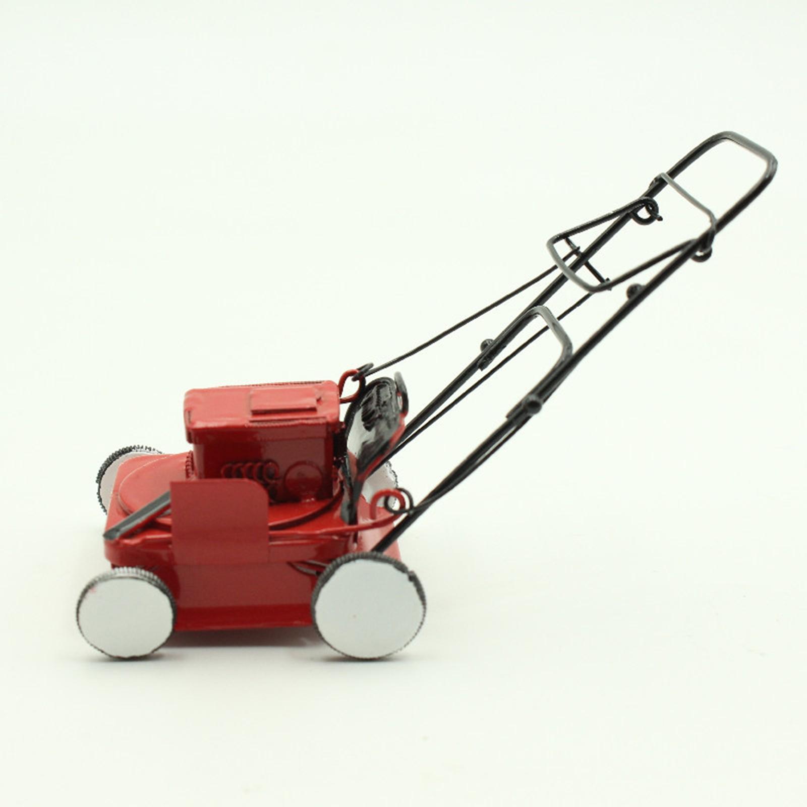 Dollhouse Miniature Lawn Mower Educational Toys Modern Coated for Boys