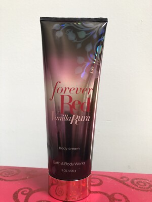 Bath & Body Works FOREVER RED VANILLA RUM the ORIGINAL 8 oz Body Cream VERY Rare