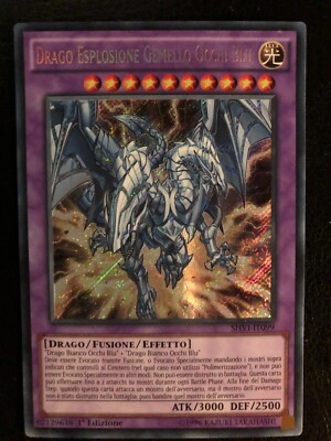 Yugioh Yu gi oh Dragon Explosion Twin Blue Eyes SHVI IT099 Secret 1st