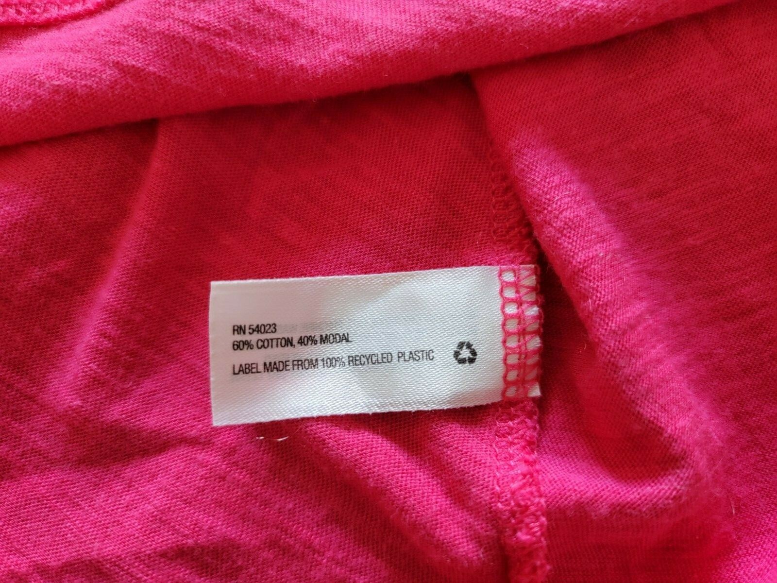 GAP Solid Hot Pink Basic Short Sleeve Summer Blou… - image 11