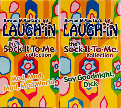 2 VHS Tapes Rowan & Martin's LAUGH-IN - Sock it to Me Collection NEW Sealed Box
