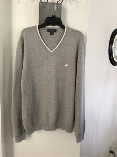 BROOKS BROTHERS GRAY 100% SUPIMA COTTON 