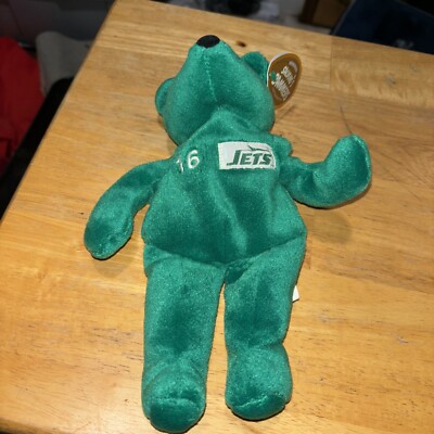 Salvinos Bammers 1999 Beanie Bear New York Jets Vinny Testaverde #16 New W/Tags