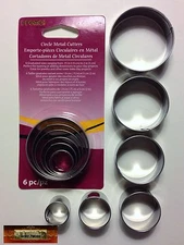 M00230 MOREZMORE 6 Sculpey Round Circle Hole Cutter Sculpting Clay Pottery Tools