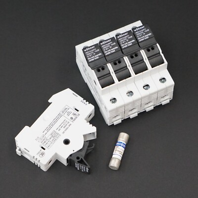 WOHNER 31971 Fuse Holder AES10x38/PV, 1P, 1000V DC w/ HP10M15 Fuse (QTY 5)