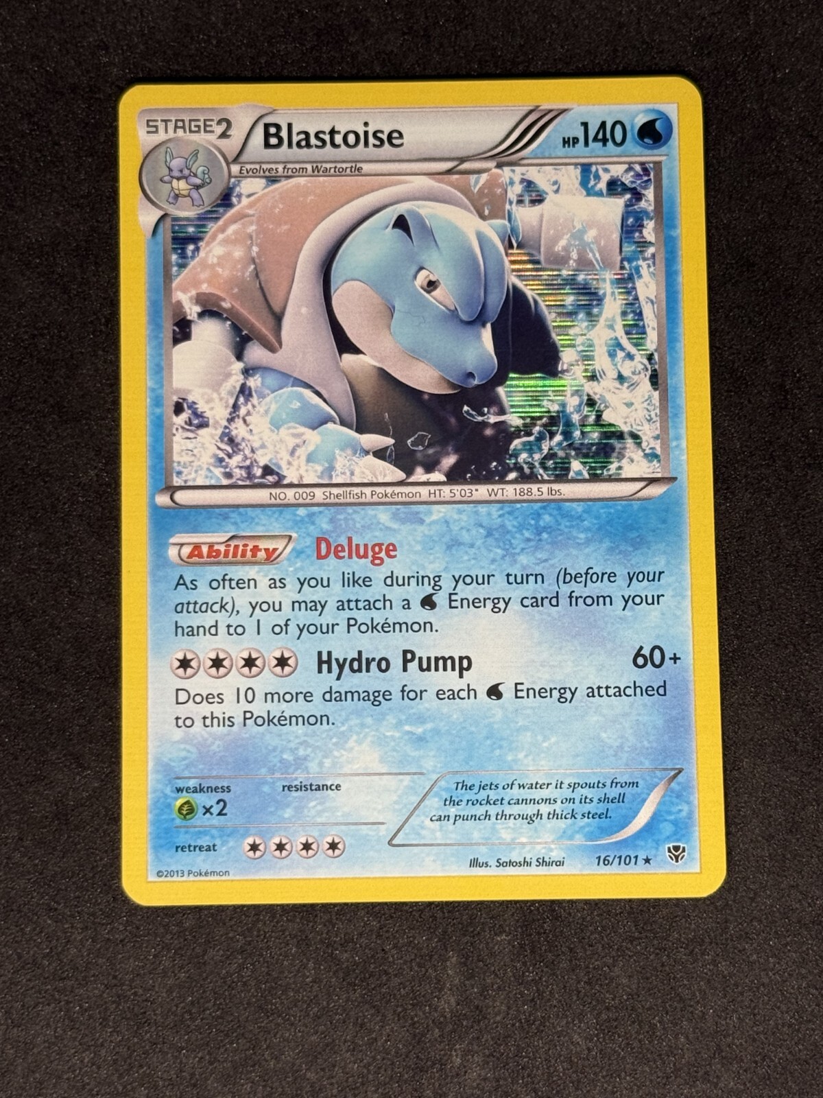 NM Blastoise 16/101 Plasma Blast Holo