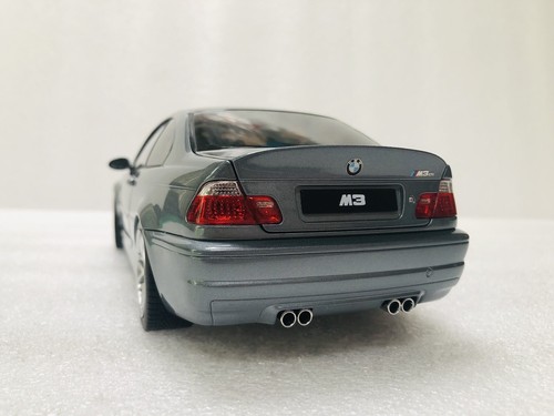1/18 Norev 2003 BMW M3 CSL E46 Grey Metallic Diecast With Opening Limited - Picture 23 of 24