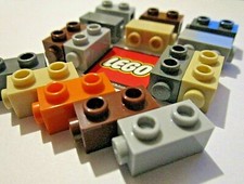 LEGO BRICKS 1x1x1.3 with Two Side Studs (Pack of 8) - Choose Colour (32952)