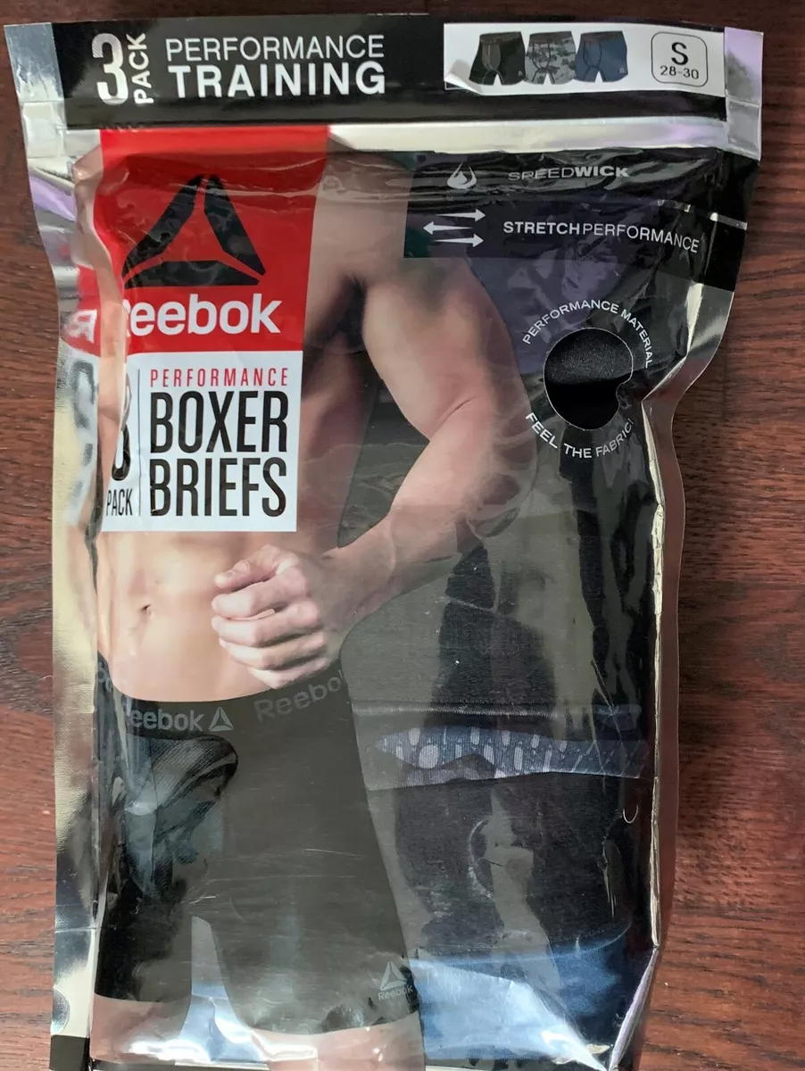 Reebok Men's Underwear - Performance Boxer Briefs with Fly Pouch (4 Pack) :  : Clothing, Shoes & Accessories