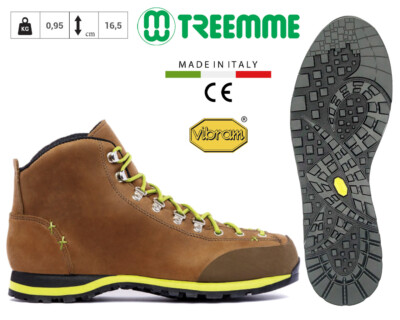 TREEMME Schuh Wanderschuh Leder Sohle VIBRAM FRICTION 821