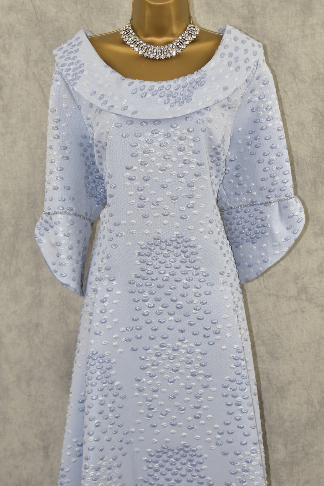 LIZABELLA Size 16 Pale Blue Shimmer Dress Hatinator Mother of the Bride