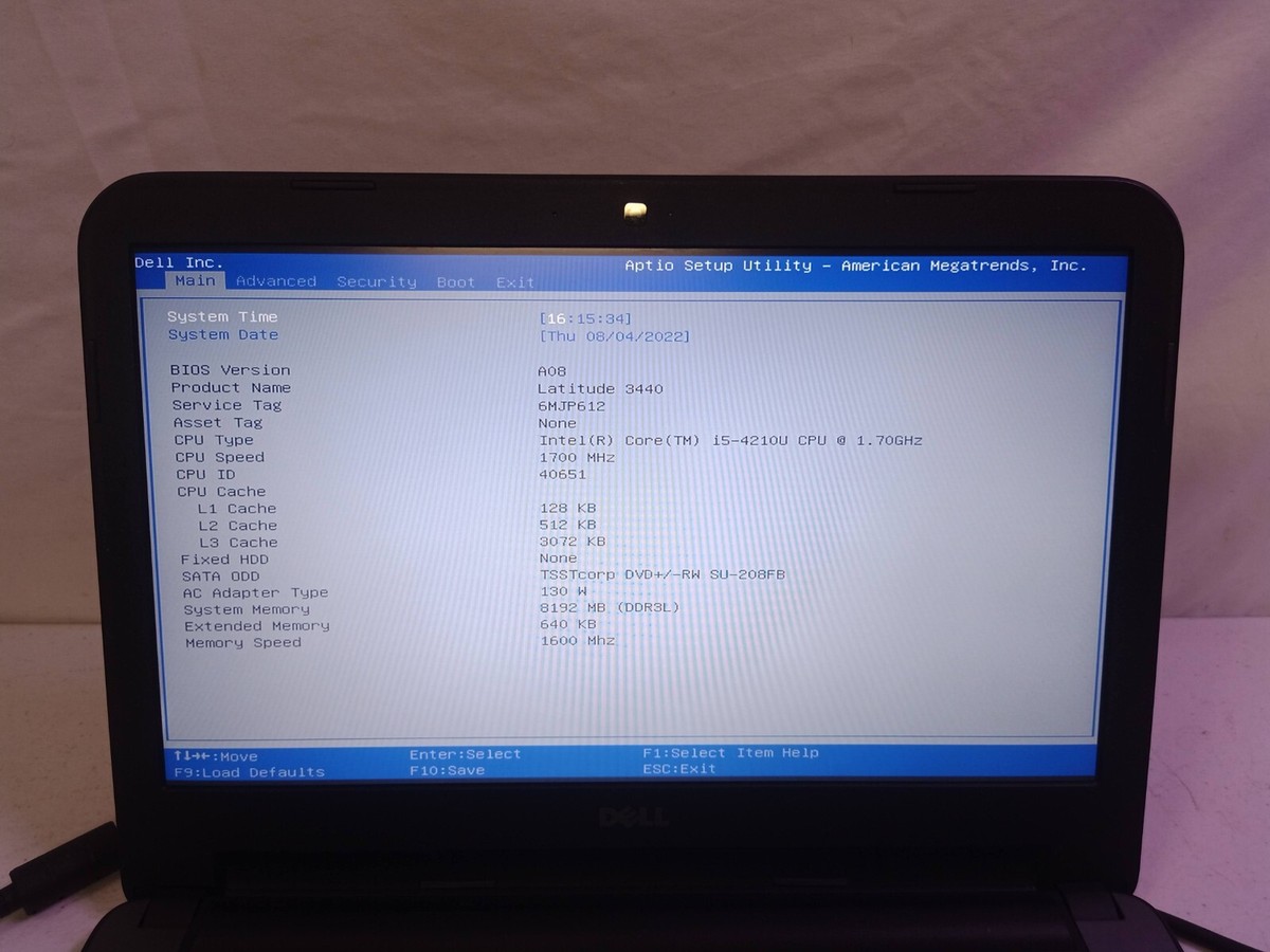 Dell Latitude 3440 Intel Core i5-4210U 1.70GHz 8GB RAM