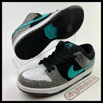Nike SB Dunk Low Pro Atmos Elephant Medium Grey Jade Green BQ6817-009 Men's 6.5