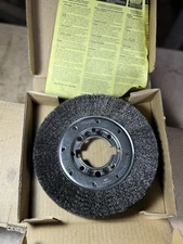 QTY 1 NEW Osborn 8” Inch Steel Crimped .008 Face Wire Wheel Brush 2” Arbor 22082