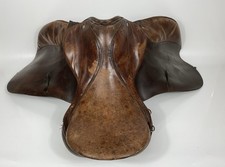 Vintage Gold Winner Trail Brown Leather Horse Riding Saddle