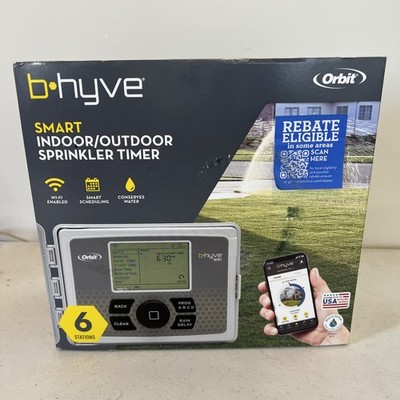 Orbit 57946 B-hyve Indoor/outdoor 6 Station WiFi Sprinkler Controller New