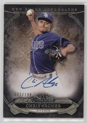 2015 Topps Tier One New Guard 121/199 Chris Archer #NGA-CA Auto 0c6