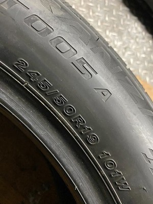 BRIDGESTONE TURANZA T005a 245/50R19 101W TIRE 245/50R-19 DOT EJ W2 DDC TIRE