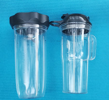 NutriBullet Pro 24 oz Cups with Lids and Extractor Blade OEM Replacement Parts