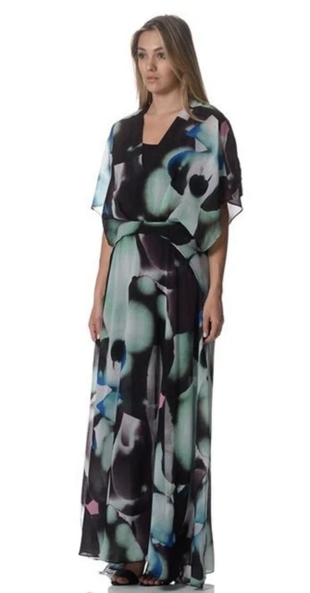 chinese dress ladies BNWT WAYNE COOPER Long Tropical Print Maxi Dress RRP$249