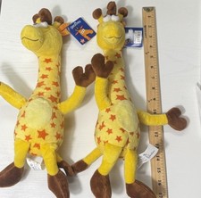 Toys R Us Geoffrey Giraffe Plush Lot of 2 New With Tags Yellow Star