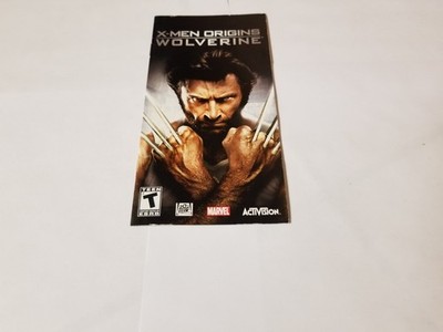 x-men origins wolverine psp Instruction Manual Only