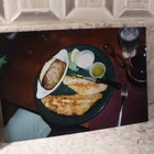 Vtg Color Snapshot  Food Dishes Restaurant Meal Platter Garnish Lot of  5 — photo 7