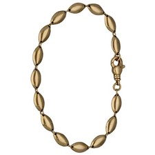 18ct Gold Bracelet 5.84g Fancy Plain 16.5cm - Fully Hallmarked