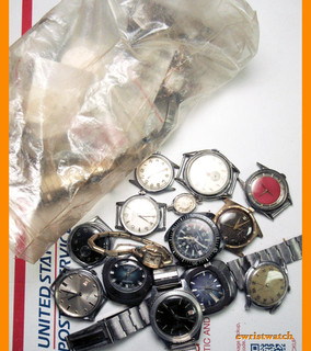 Vintage Watch Bracelet and Assorted Mixed Lot Over 2 lbs for Repair/Parts As Is