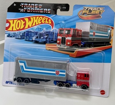 Hotwheels Optimus Prime Trans Formers Track Fleet Rare Treasure Collectable BNIP