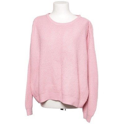 Topshop, Strickpullover, Größe: 44, Pink, Acryl, Musterstrick, Damen #JVn