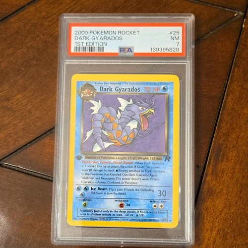 Pokémon Team Rocket Dark Gyarados 1st Edition #8/82 PSA 7 2000 Rare