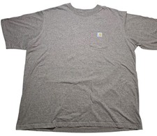 Carhartt K87 Pocket T-Shirt Men  s 3XL Loose Fit Mink Heather Brown