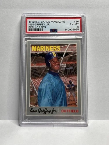 1992 Baseball Card Magazine Ken Griffey Jr  Psa 6. Pop 2
