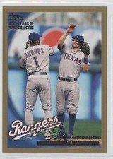 2010 Topps Checklist Gold 818/2010 Elvis Andrus Ian Kinsler #204 b4w