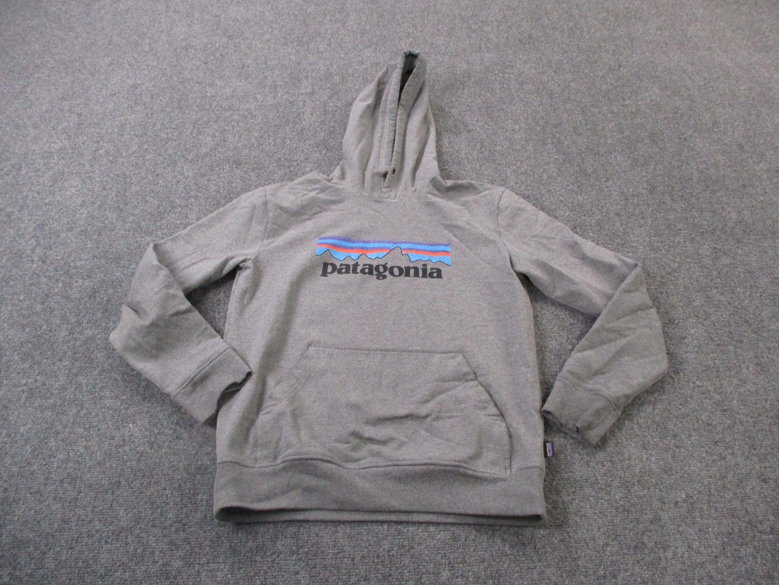 Patagonia Hoodie Sweatshirt Mens S Gray Pullover Outdoors Logo Uprisal Hoody