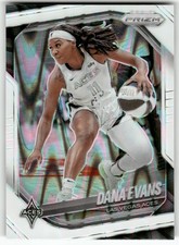 2025 Panini Prizm WNBA #33 Dana Evans White Seismic Prizms